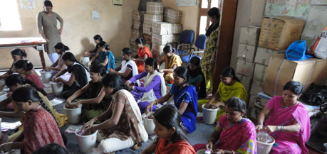 Classroom with students