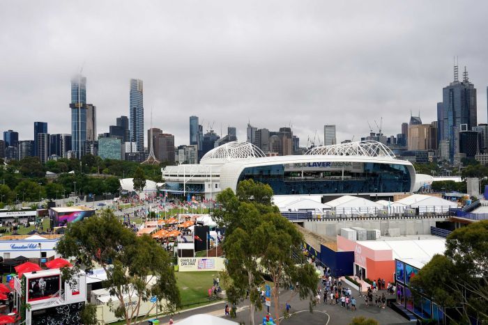 Melbourne Park on first day of 2020 Australian Open