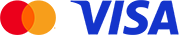 Visa and MasterCard logos