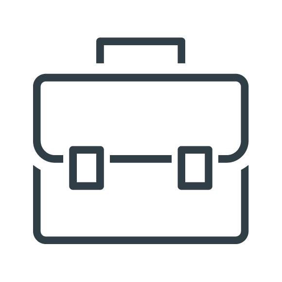 Lineart of a briefcase