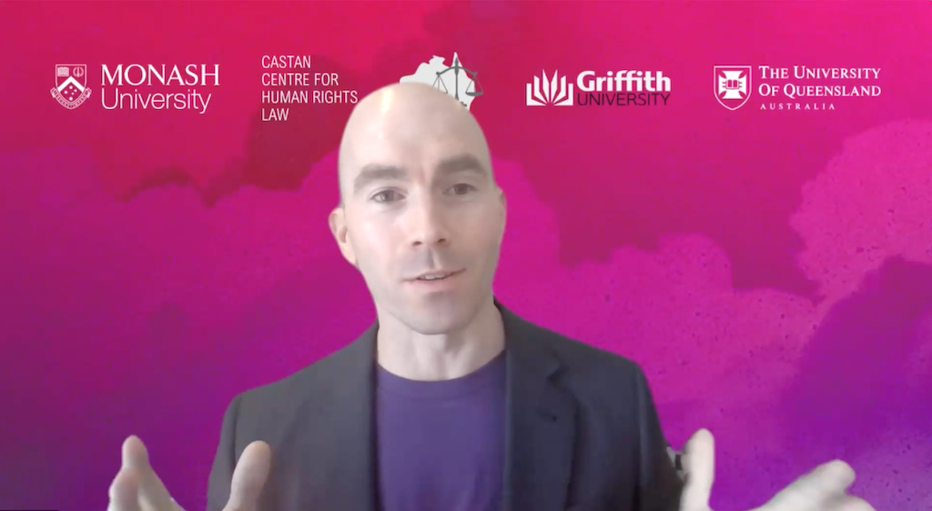 Professor Luke Beck in the webinar Talking about the Voice: a conversation without the noise