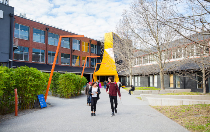 Monash campus and students