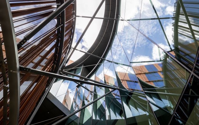 Glass ceiling in Monash Heart Hospital