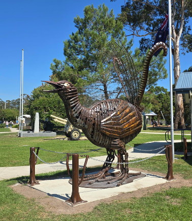 Photo of Lyrebird Sculpture in Cann River