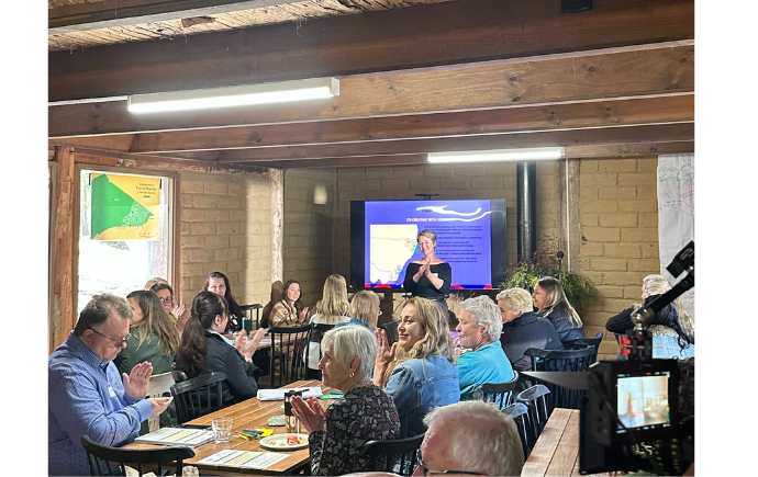 Briony speaking at the East Gippsland Showcase