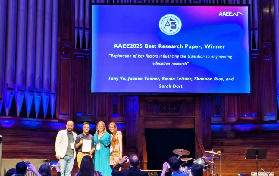 AAEE2025 Best Research Paper Team shot