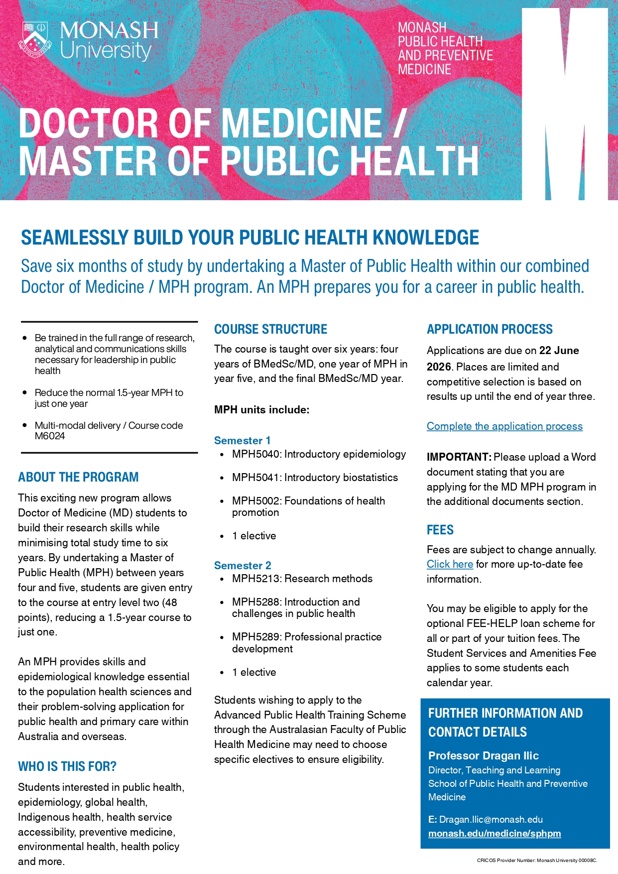 MD Master of Public Health 2026 [updated]