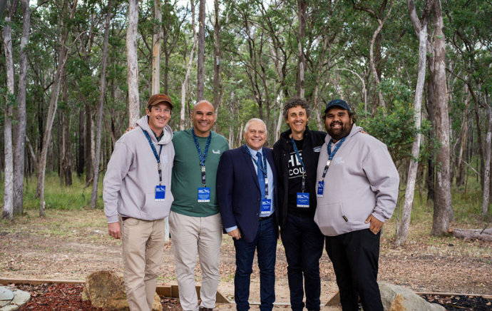 Oliver Costello, Bhiamie Williamson, Troy McDonald, Nick Ashburner and Brandon Hood at NIDR Gathering 2026 - credit Gabrielle Connole Photography