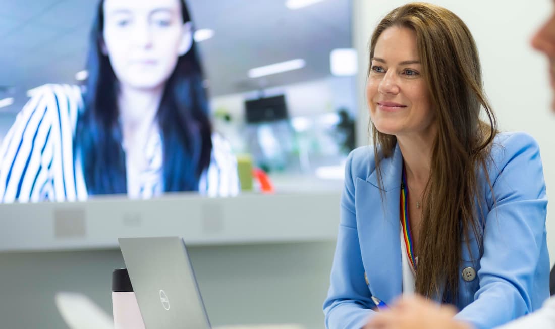 Women in meeting