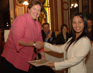 Paula Gerber, Associate Director, Castan Centre and Sandra Kiem