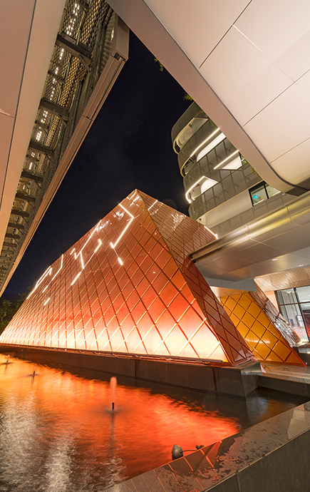 Monash University, Indonesia campus at night