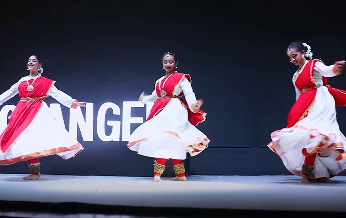Dancers on stage at the Change It Challenge