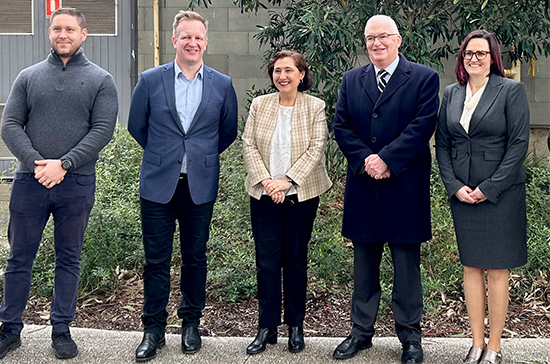 Mr Luka Gubric, Paul Edbrooke MP, the Honourable Lily D'Ambrosio MP, Mr Peter Marshall and Dr Kendra Wasiluk