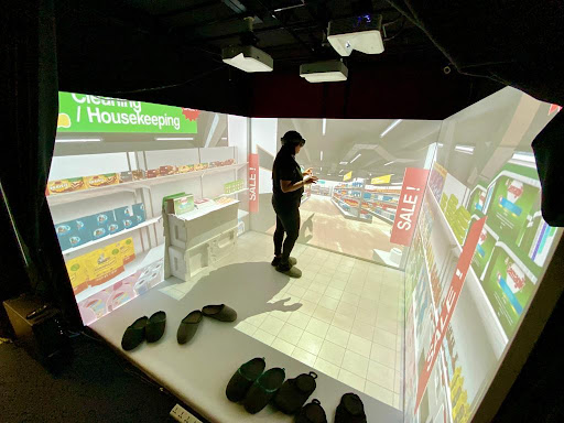 VR headset use photo