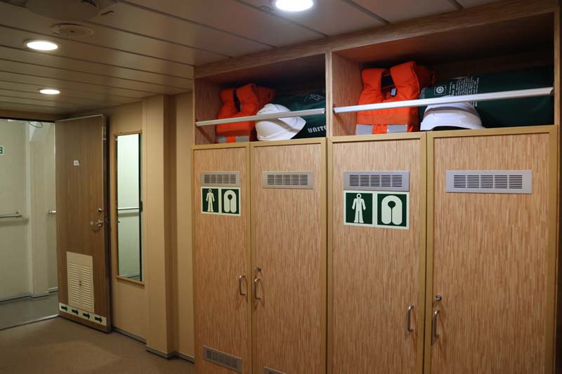 RV Investigator bunk room storage
