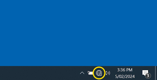 Screenshot windows desktop featuring wireless icon