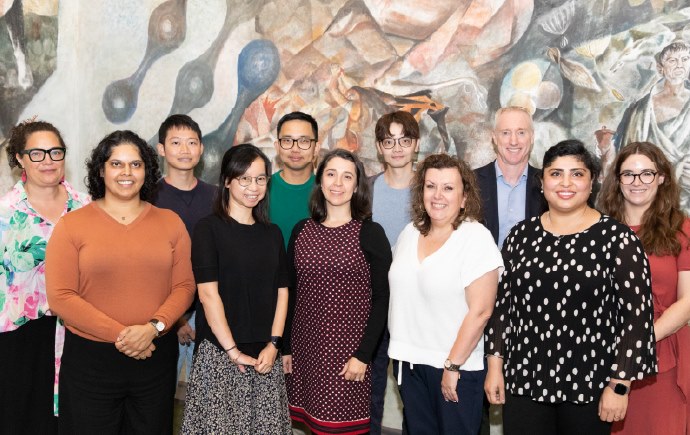 A group photo of key MOSAIC and faculty members in Cossar Hall.