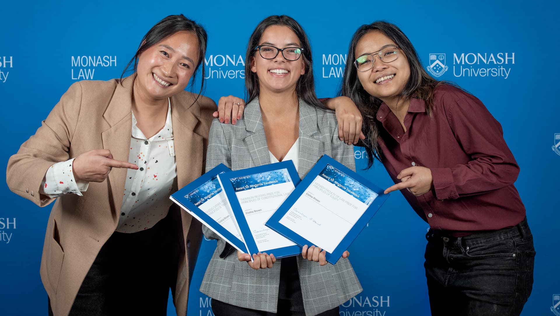 Elishia Brown at the Monash Law Postgraduate Prize Ceremony 2024