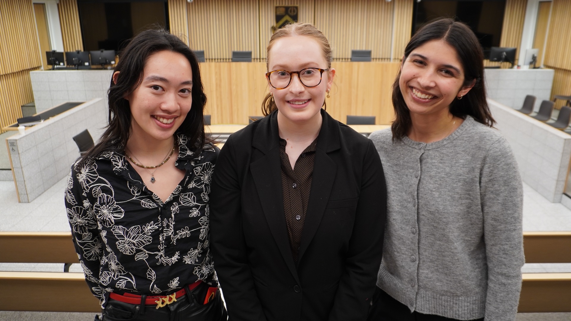 Deakin Moot, Monash Law Team 1, Claire Qian, Prudence Spencer and Erin Page