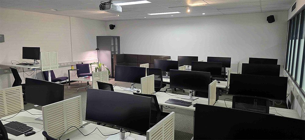 low sensory study space