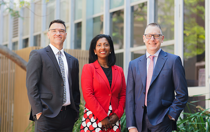 Dr Greg Stewart, Associate Professor Jess Nithianantharajah and Professor Chris Langmead