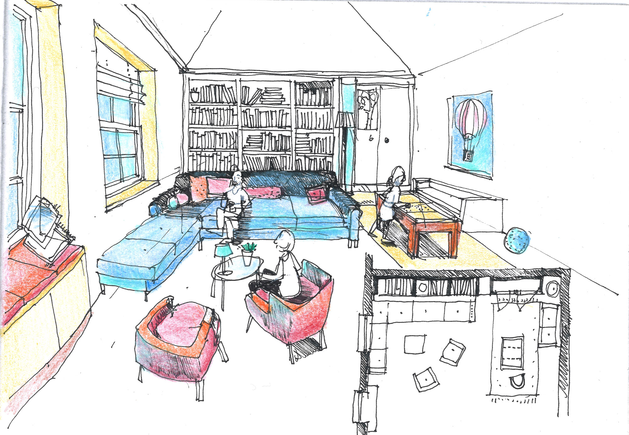 Samantha Donnelly inside women's refuge