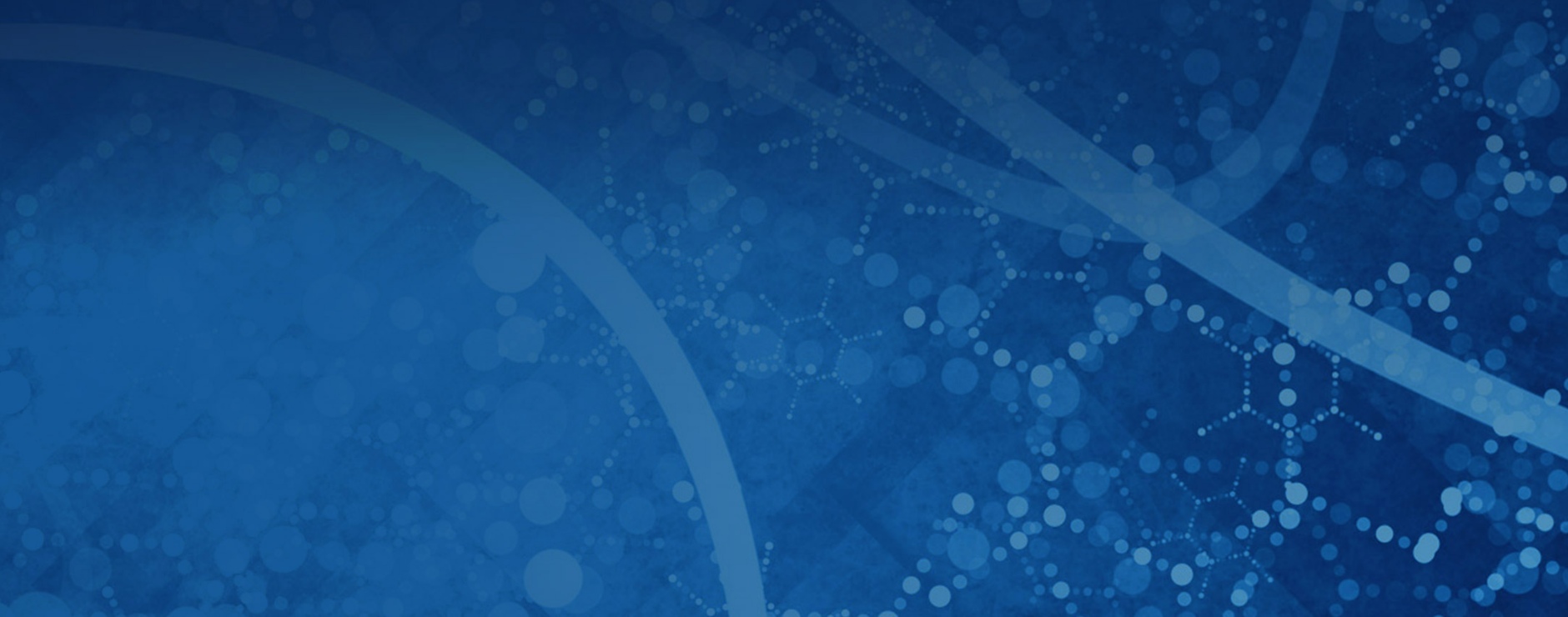 Molecules brain blue banner