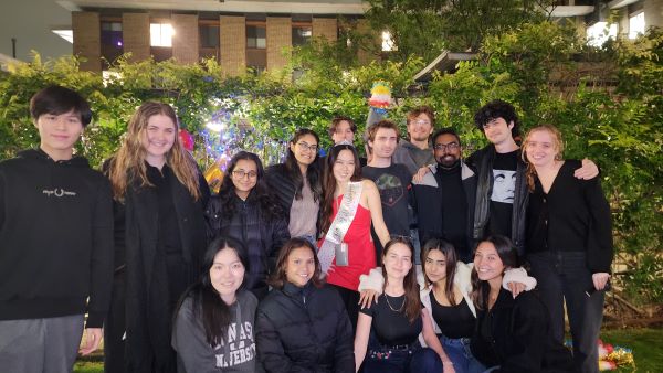 Jovianne with friends at Howitt Hall
