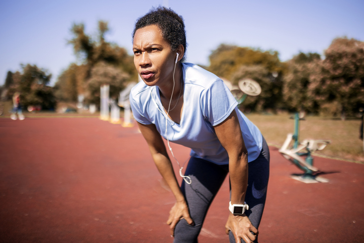 African woman runner