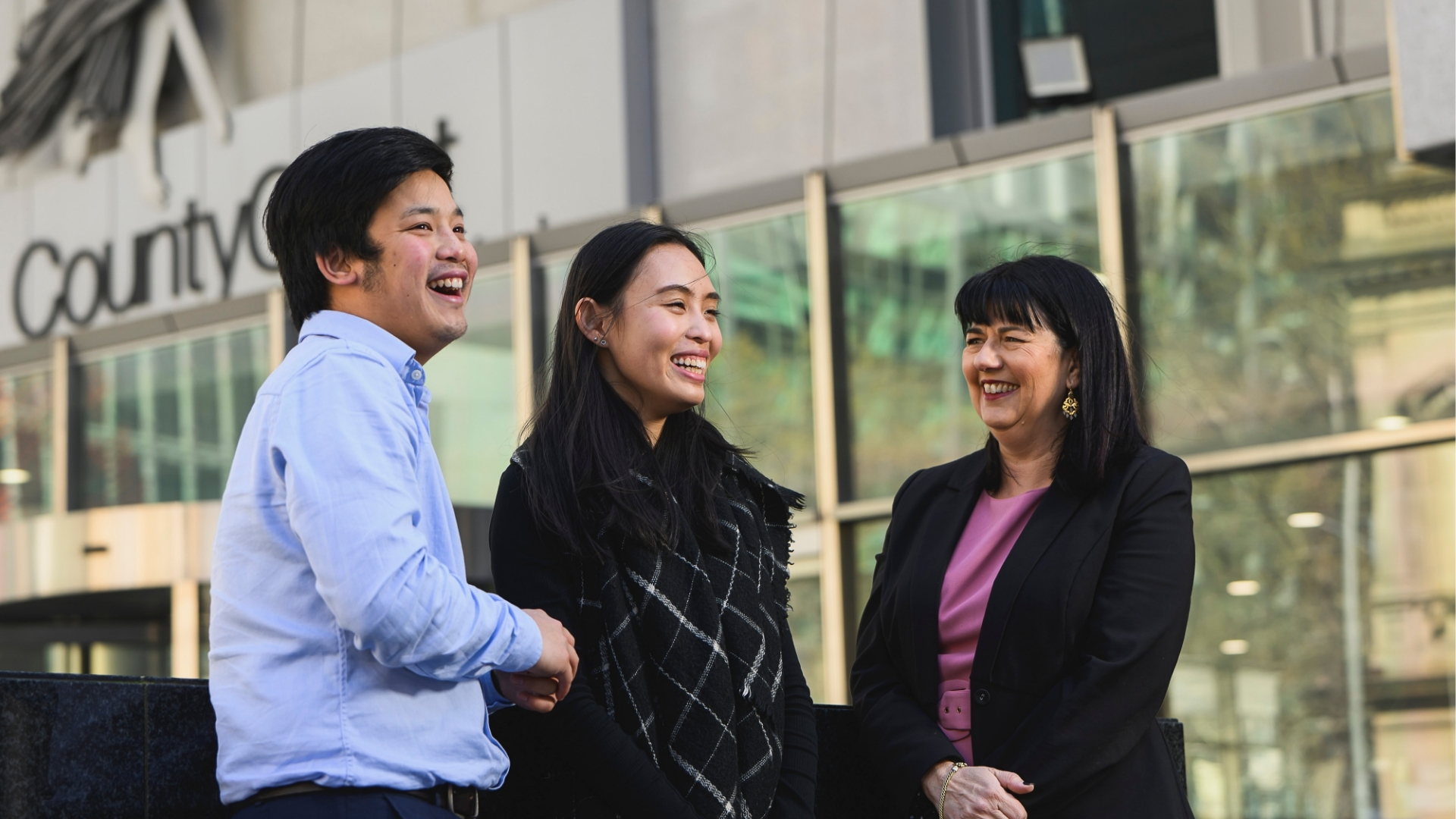 Aidan, Irene and Sally Andersen Student / Student / Law Reform Clinic Supervisor