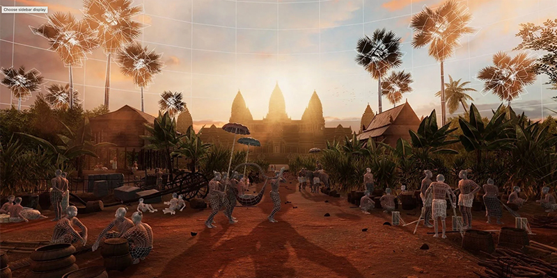 Immersive map of Angkor