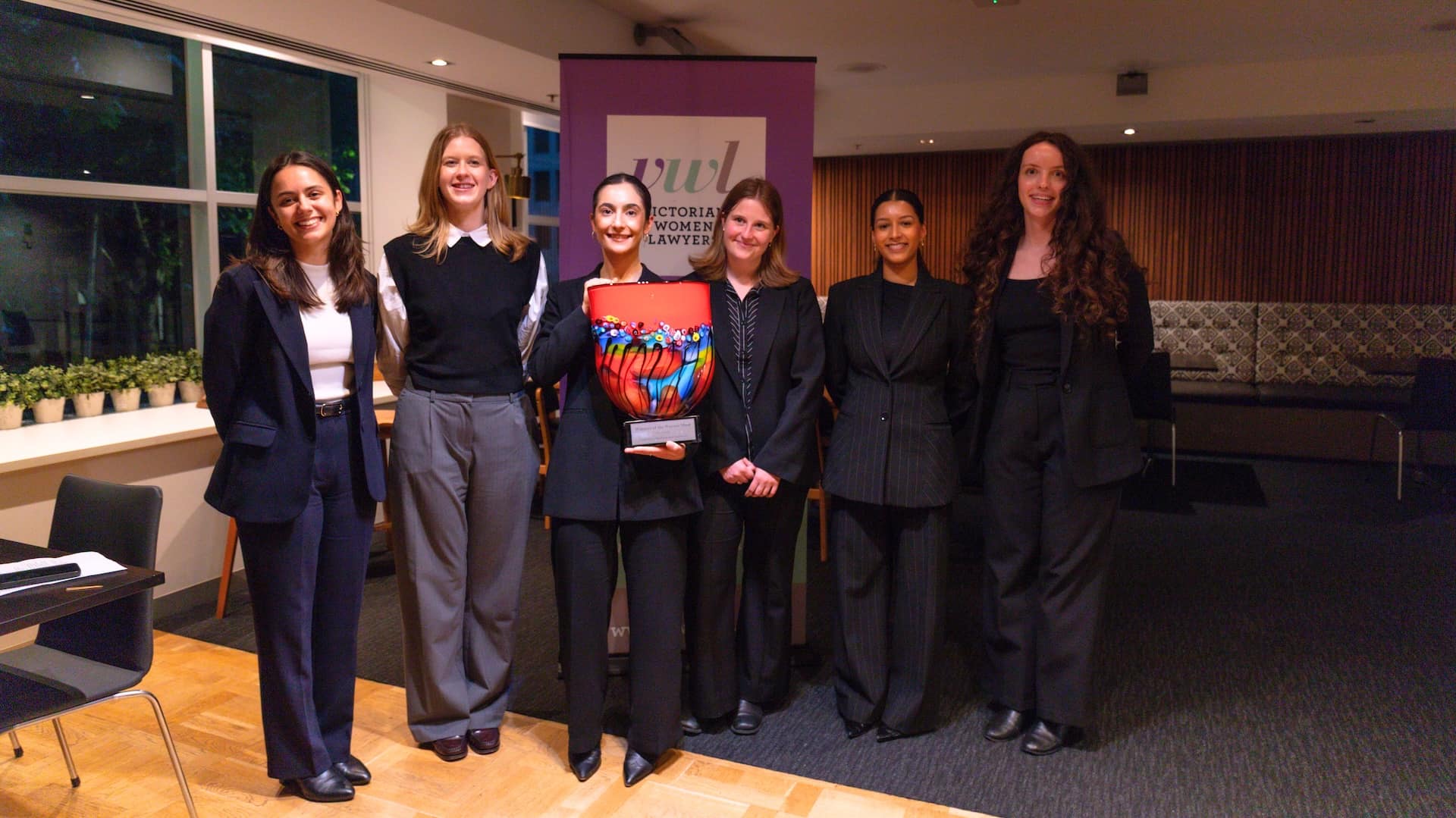 Grand finalists in the Victorian Women Lawyers’ Warren Moot