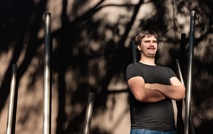 A big place like Monash can be daunting, but Lewis has made it home
