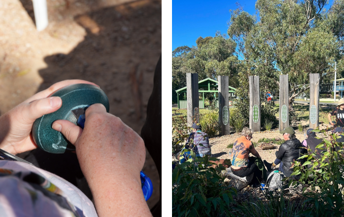 On-Country Activities at the NIDR Gathering 2026 - photo of emu egg carving courtesy of Tim Young (EMV)