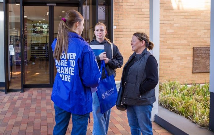 Student ambassadors at Parkville Open Day