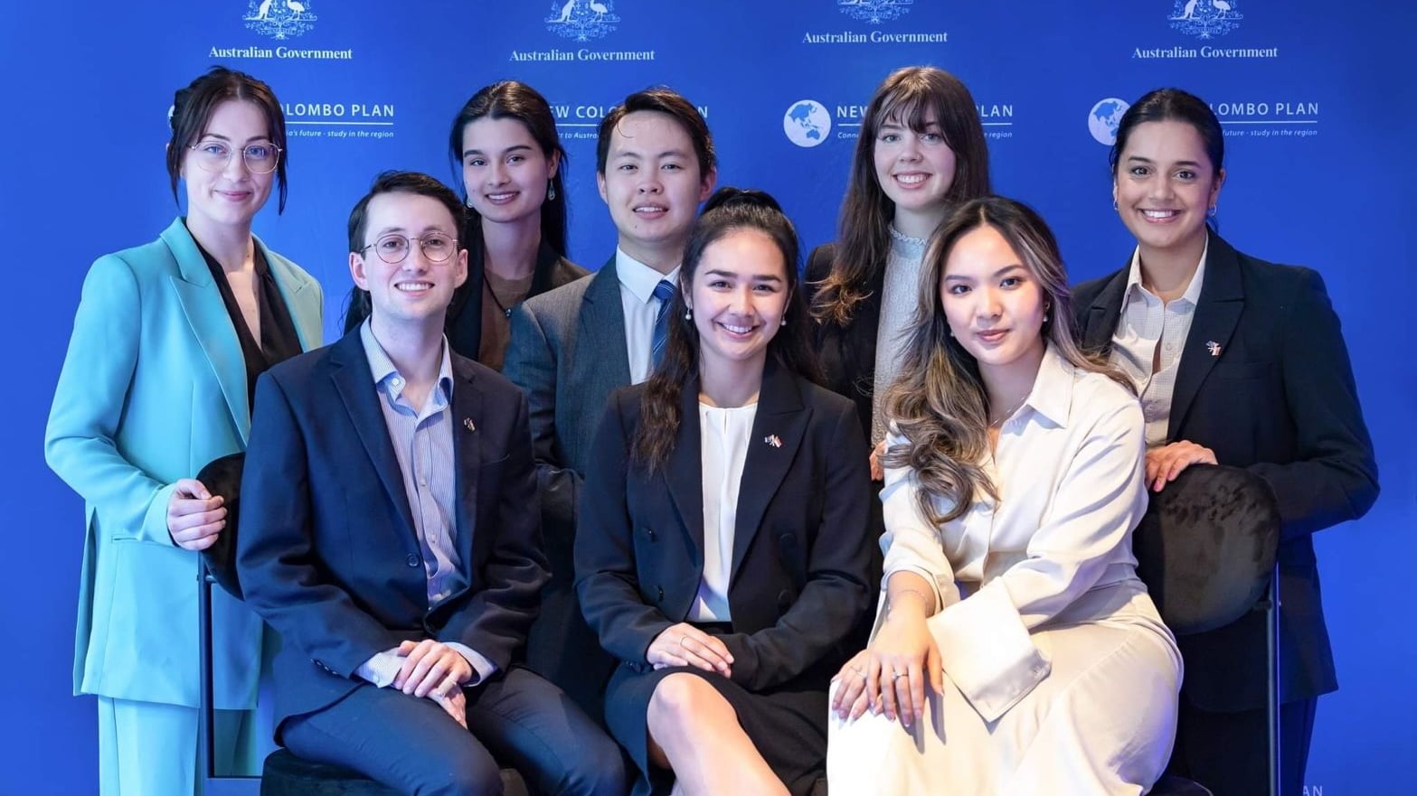 Gavin Choong with colleagues in the New Colombo Plan