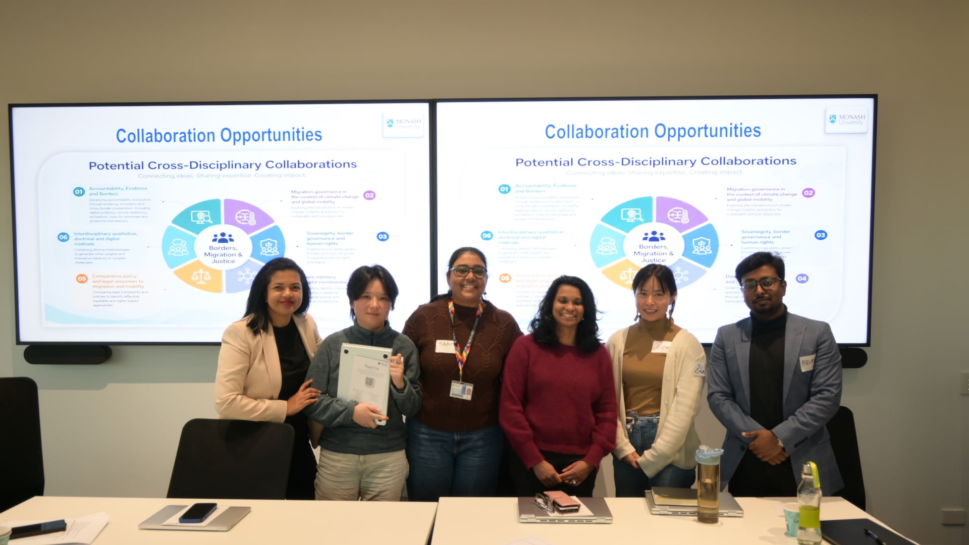 Higher Degree by Research candidates Ronnate Asirwatham, Beibei Wu, Saam Sivaji, Swapna Verma, Xinyi Zhao and M Pizuar Hossain collaborated to launch a new HDR research network.