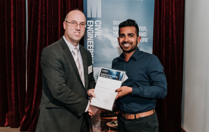 Winner of Best Tutor award, Dr Tharaka Rathnaweera