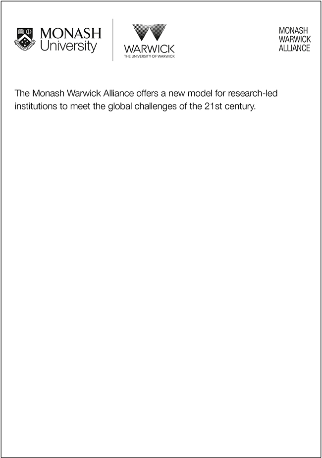Monash University Warwick Alliance lock up placement example
