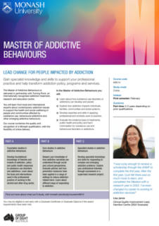 Master of Addictive Behaviours flyer image