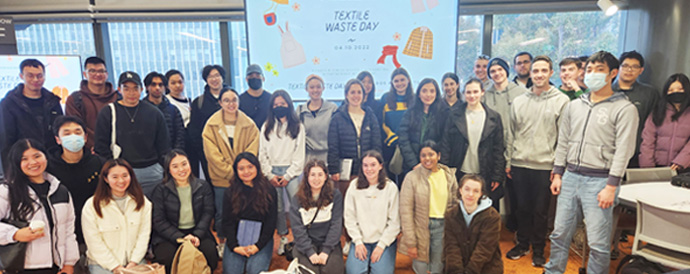 Accounting for Sustainability students are organising a Textile Waste Day to divert up to 2000kg of textiles from landfill or being shipped offshore.