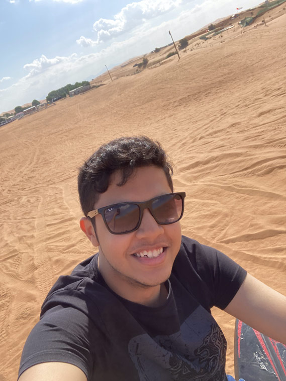 Monash student Aryan