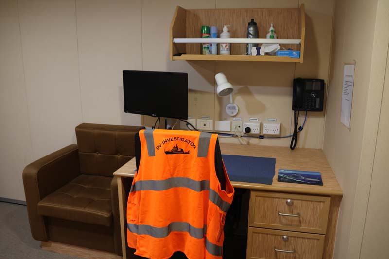 RV Investigator bunk room table
