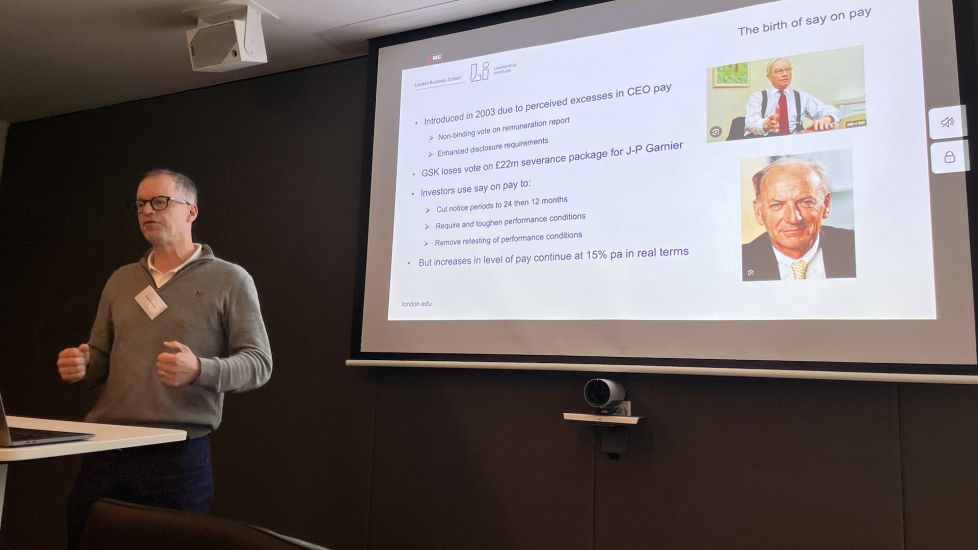 Tom Gosling at the History of Business Law and Governance Workshop