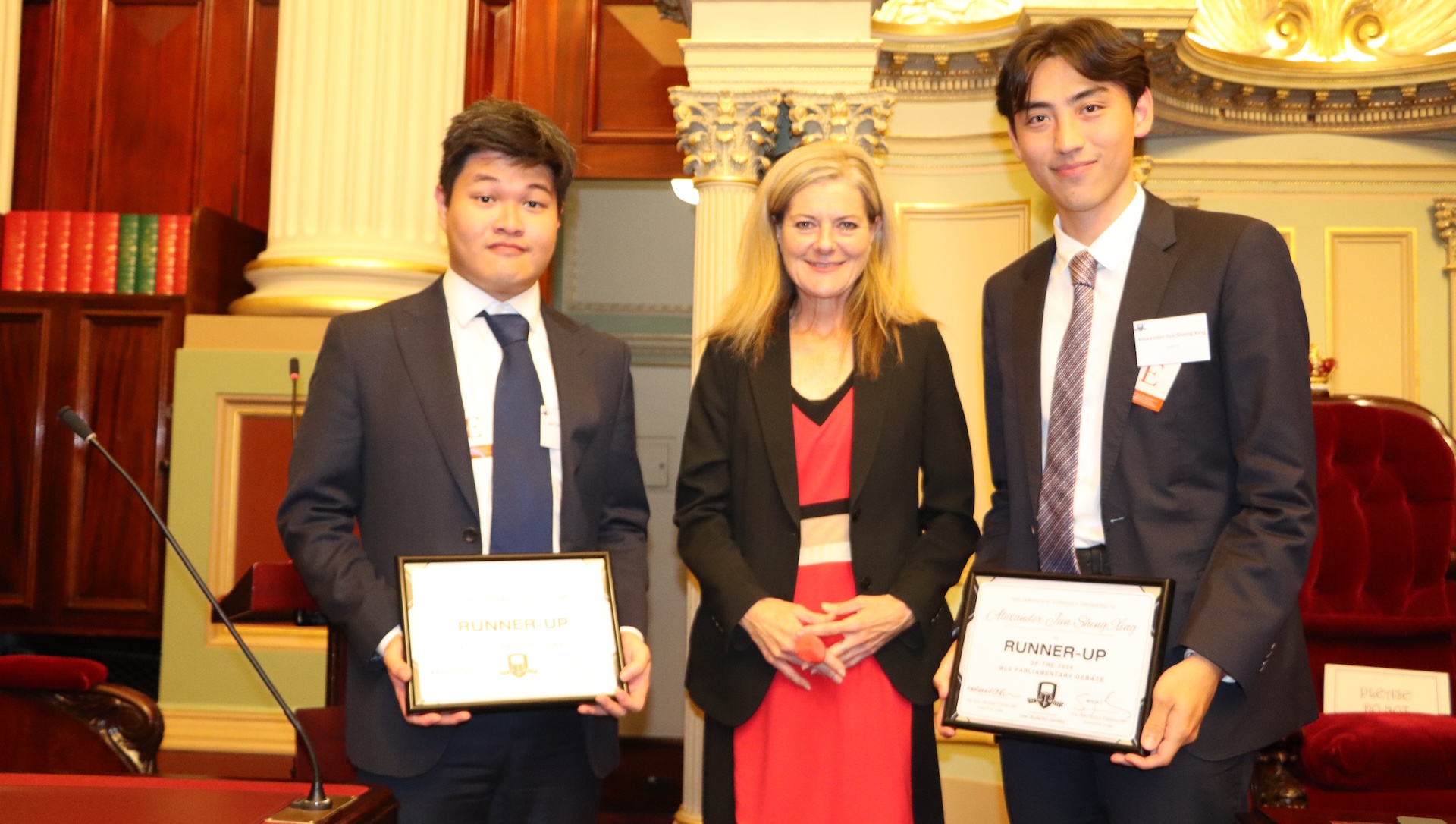 Joel Law, Sonya Kilkenny MP, Alexander Xing