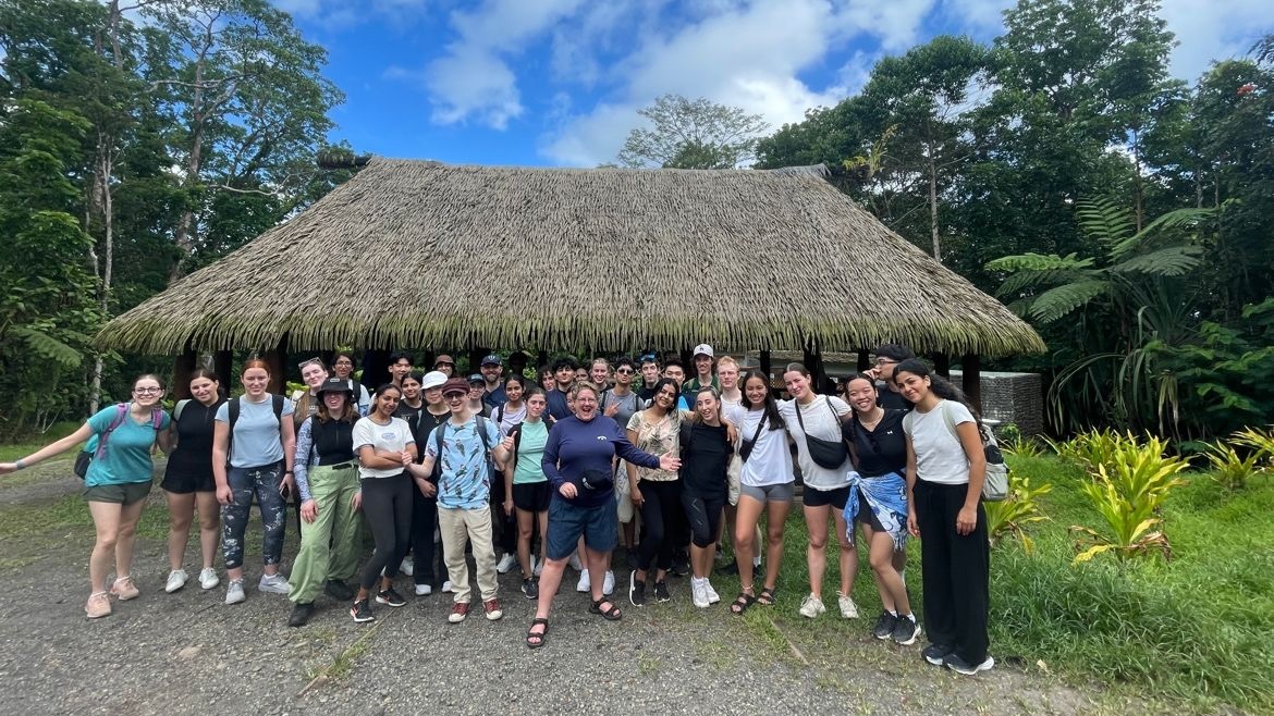 Prof Paula Gerber with Global Immersion Guarantee in Fiji