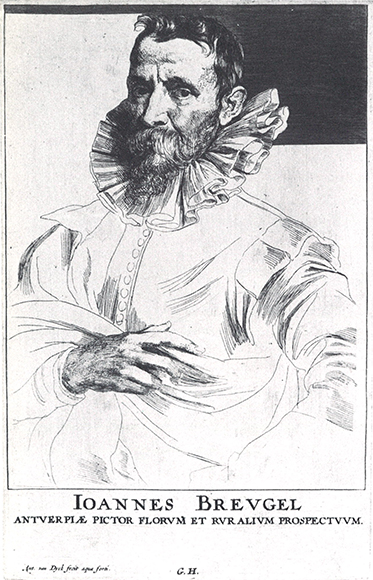 Anthony van Dyck - Portrait of Jan Brueghel