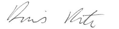 Dennis Petrie signature