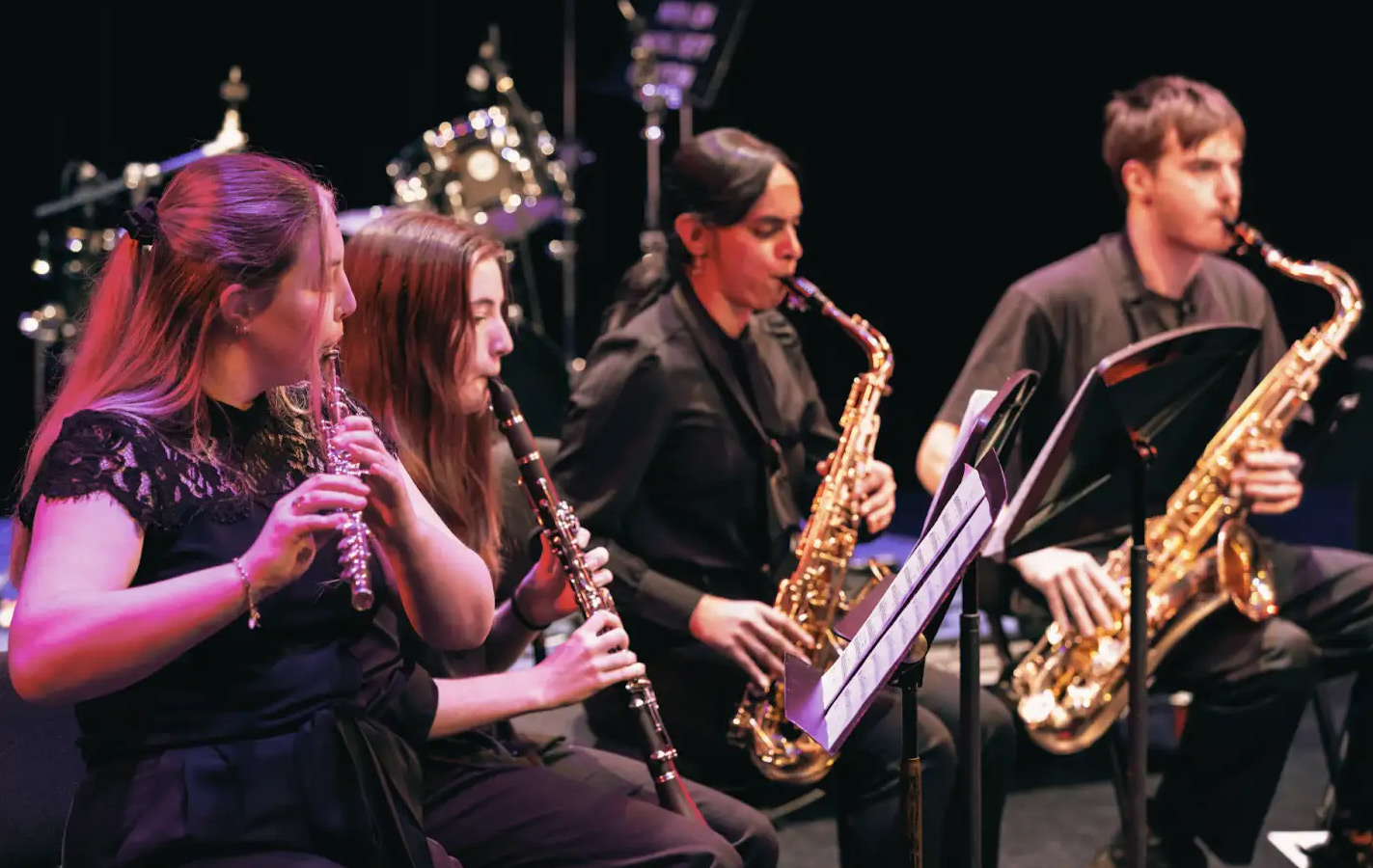 Monash woodwind music students 