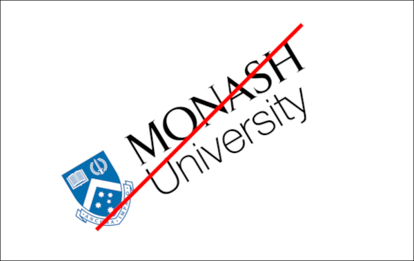 Do not rotate the logo